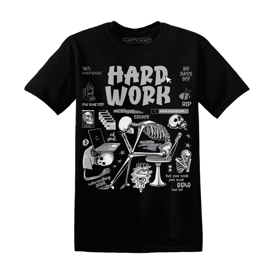 NastyJamz-Cement-Grey-3s-T-Shirt-Match-Hard-Work
