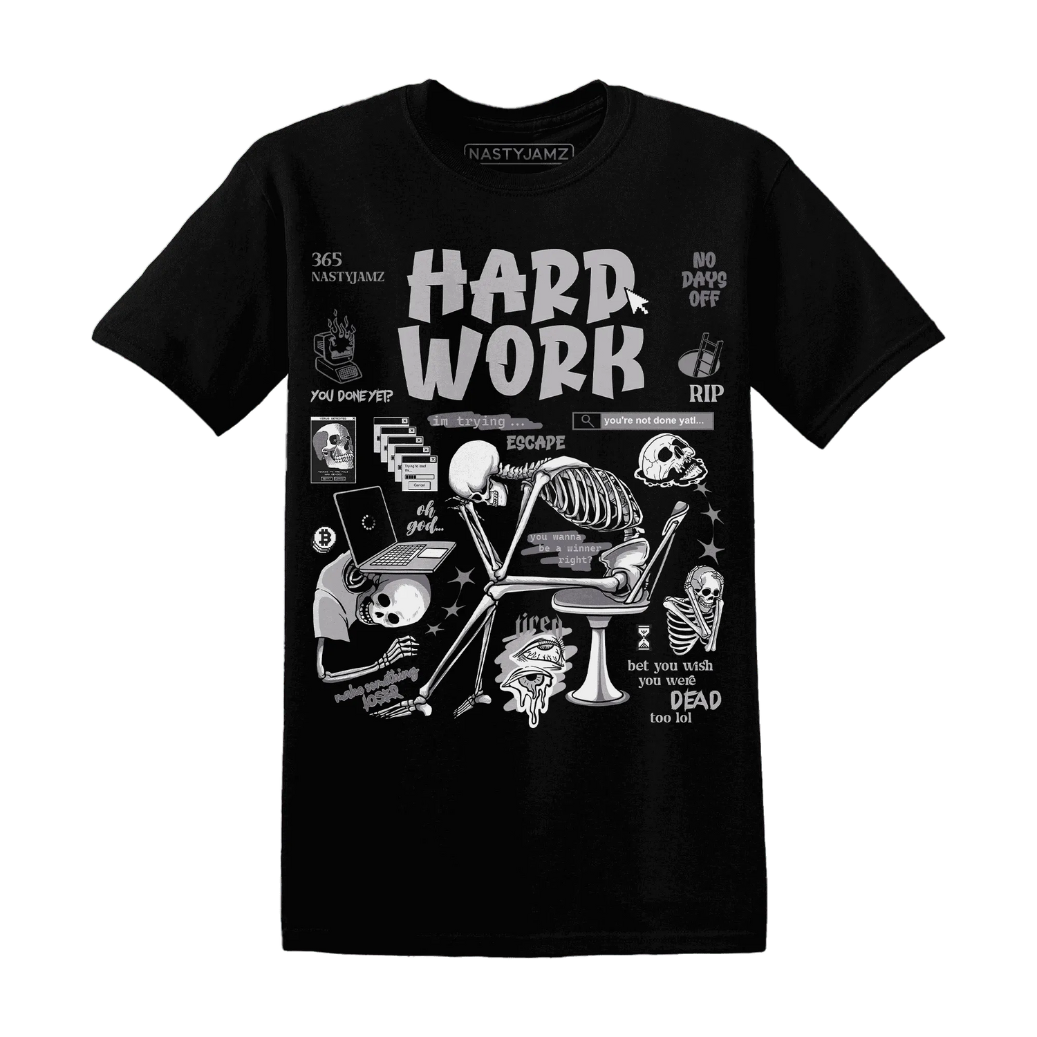 NastyJamz-Cement-Grey-3s-T-Shirt-Match-Hard-Work