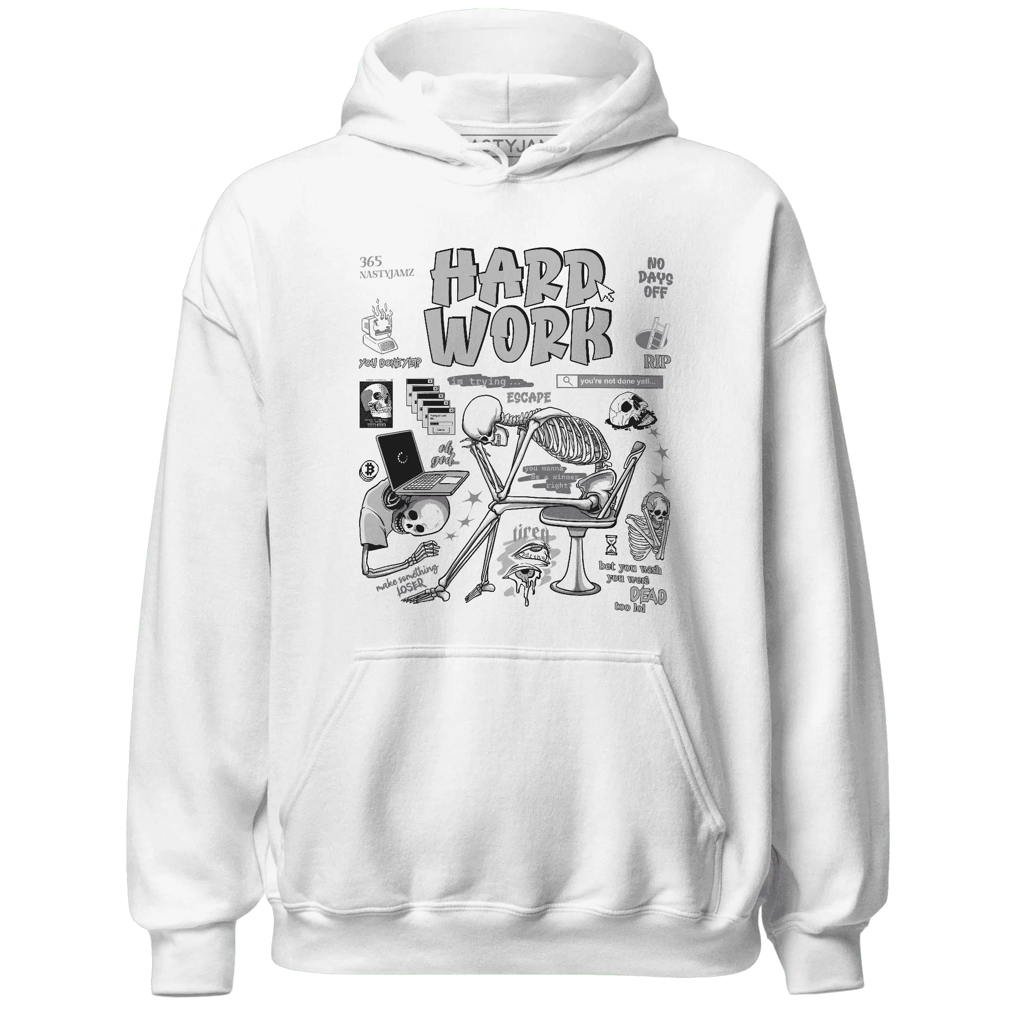 Cement-Grey-3s-NastyJamz-Hoodie-Match-Hard-Work