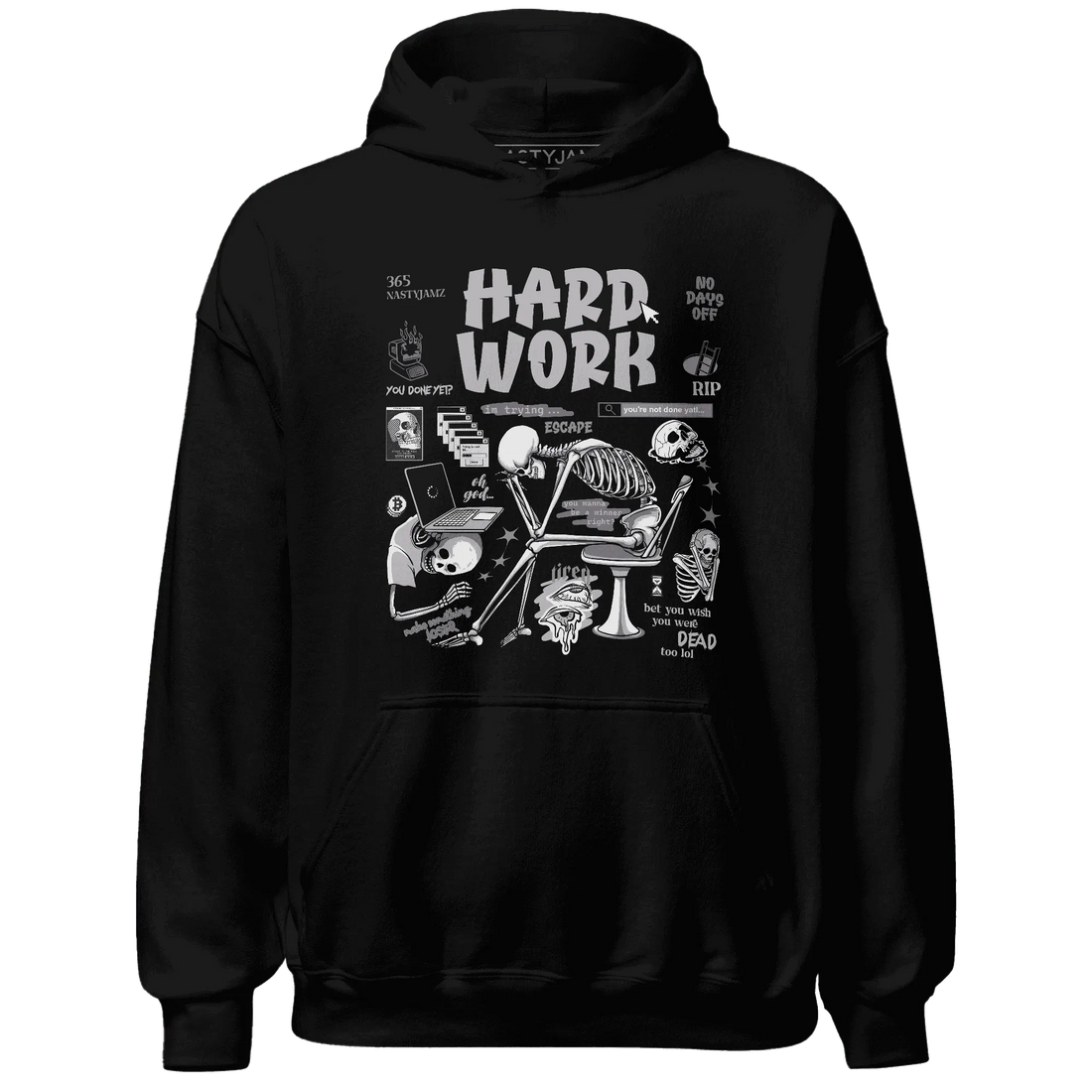 Cement-Grey-3s-NastyJamz-Hoodie-Match-Hard-Work