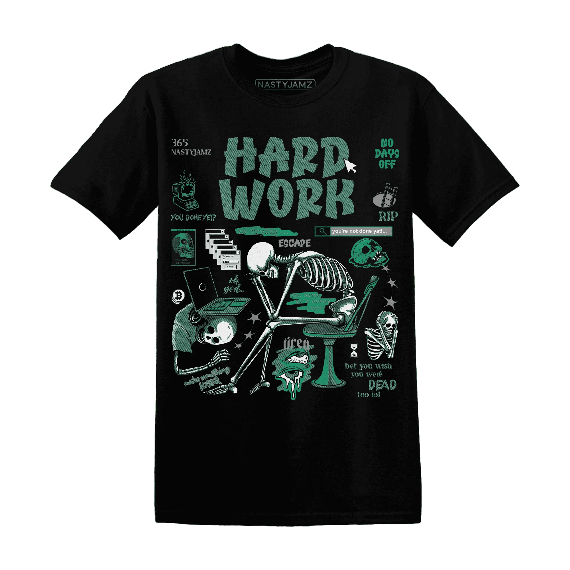 NastyJamz-Nina-CN-Abney-3s-T-Shirt-Match-Hard-Work