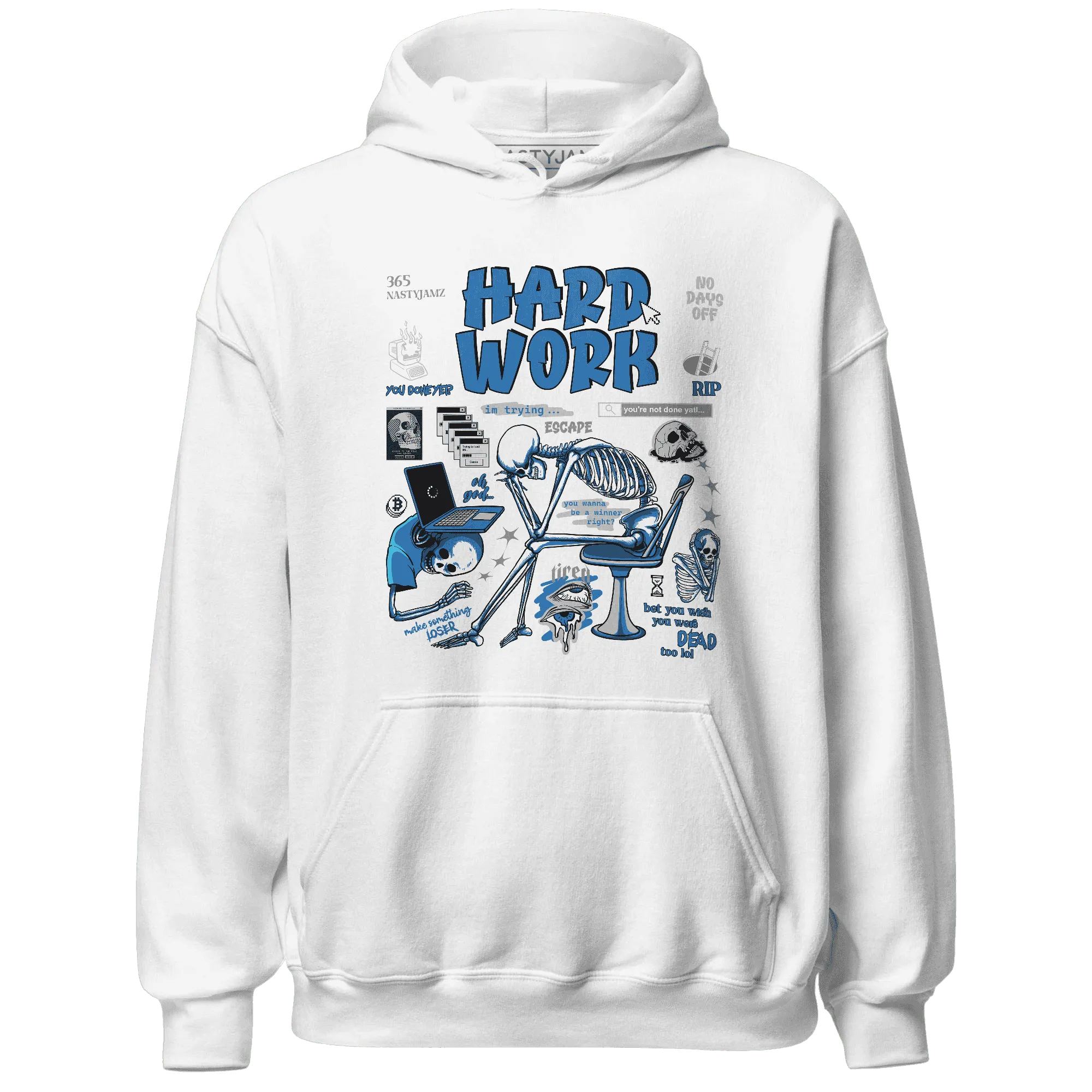 Industrial-Blue-4s-NastyJamz-Hoodie-Match-Hard-Work