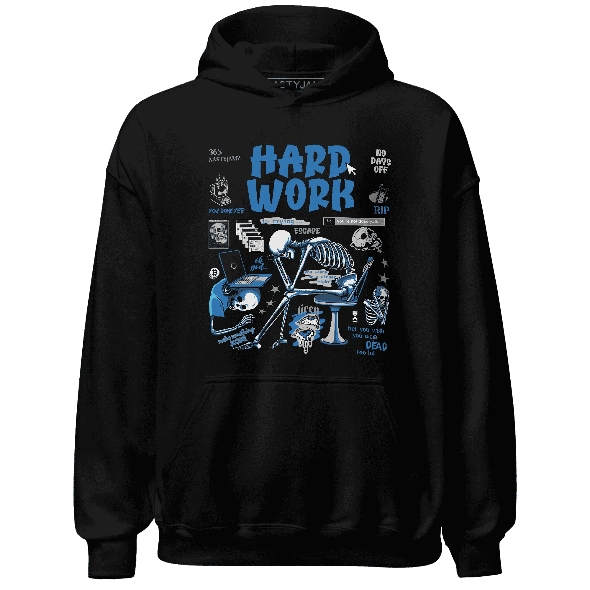 Industrial-Blue-4s-NastyJamz-Hoodie-Match-Hard-Work