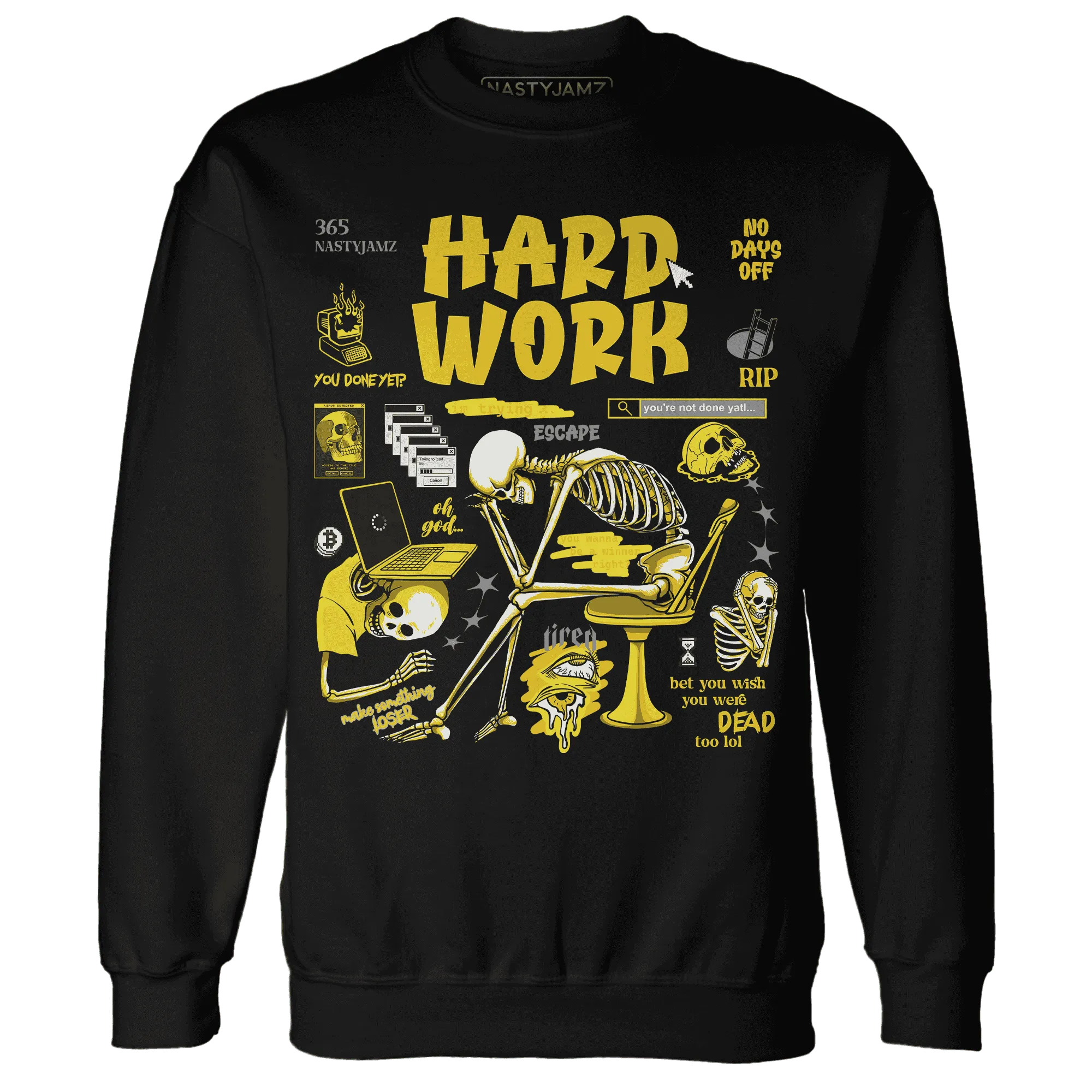 NastyJamz-Vivid-Sulfur-4s-Sweatshirt-Match-Hard-Work