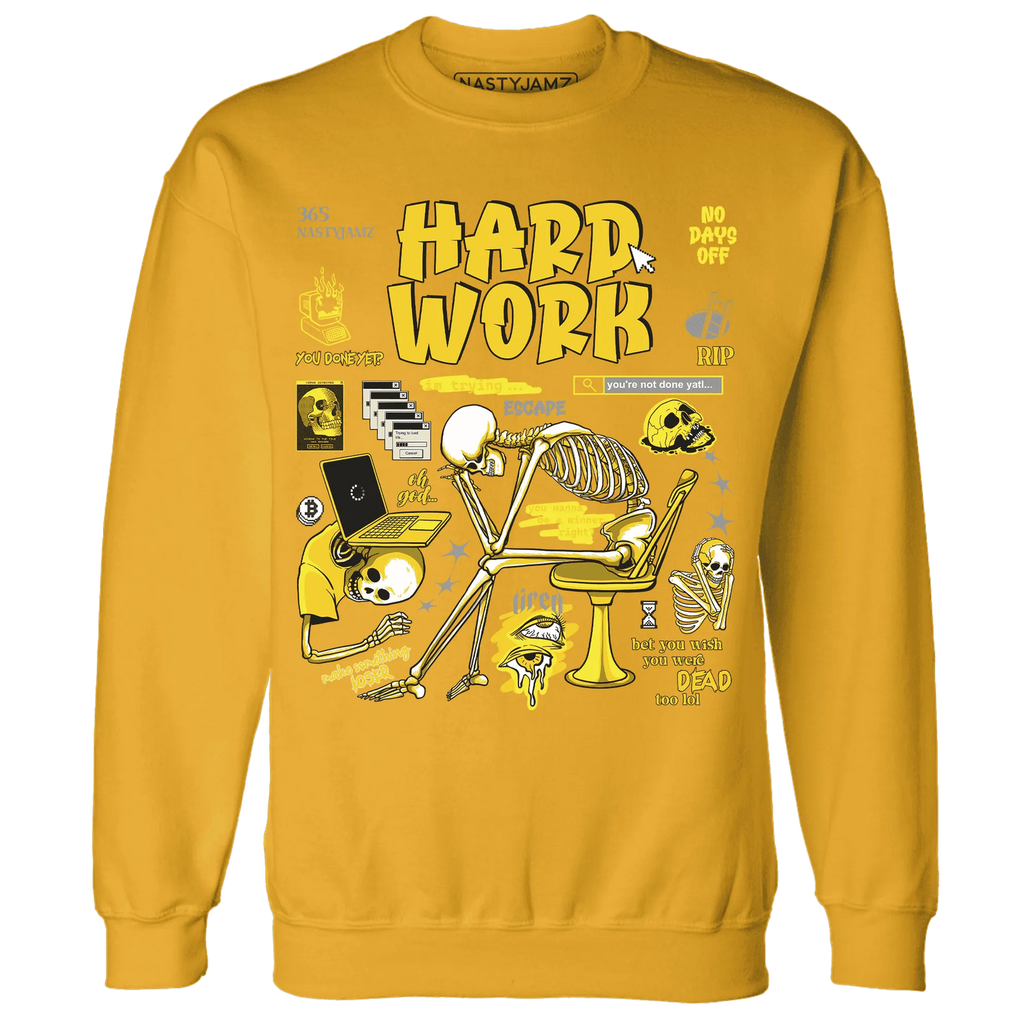 NastyJamz-Vivid-Sulfur-4s-Sweatshirt-Match-Hard-Work