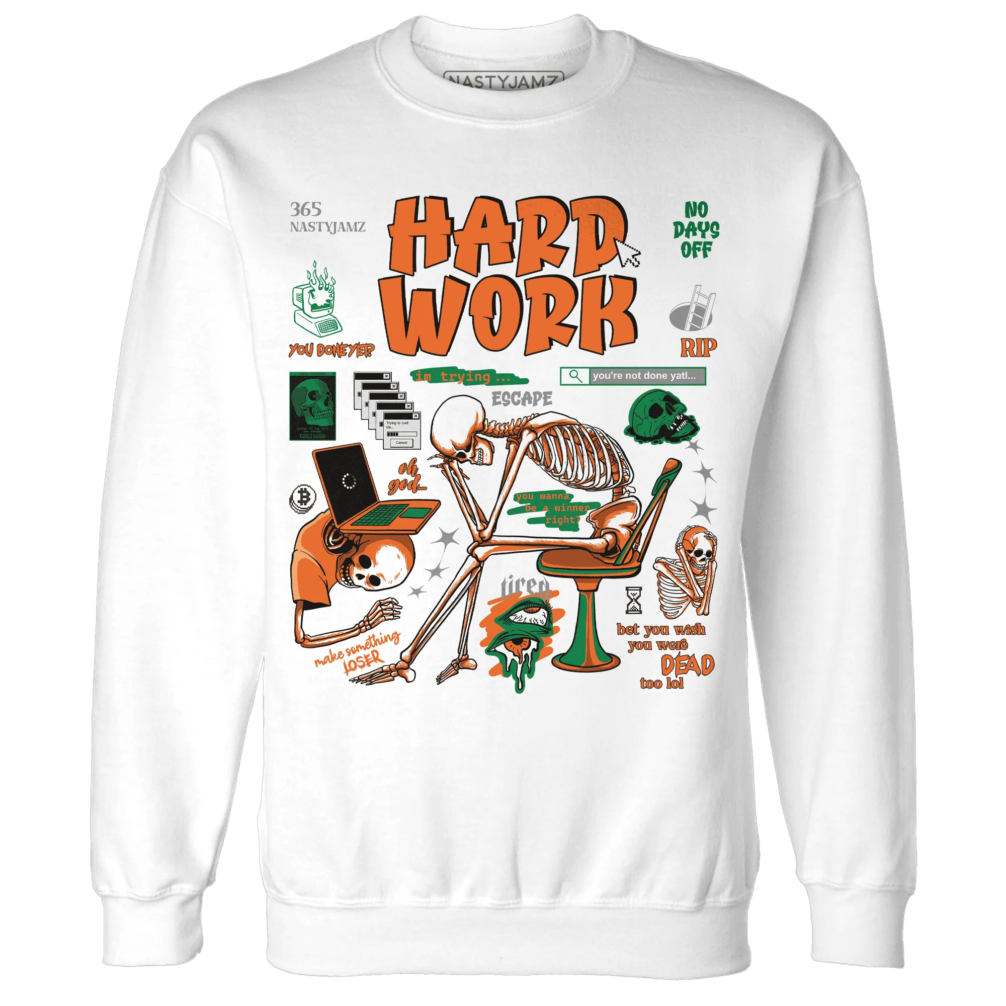 NastyJamz-MAM-Hurricanes-5s-Sweatshirt-Match-Hard-Work