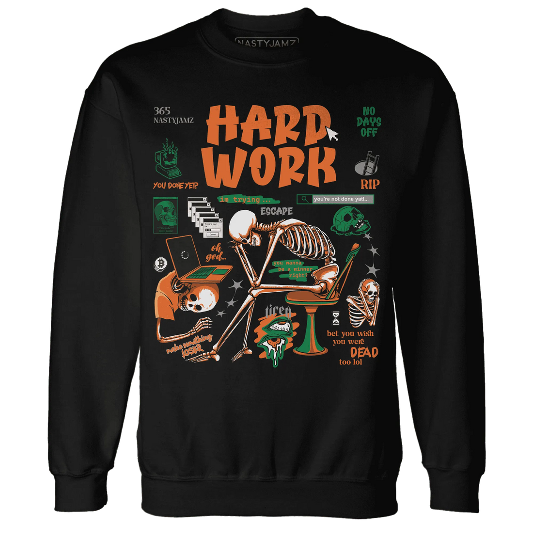 NastyJamz-MAM-Hurricanes-5s-Sweatshirt-Match-Hard-Work