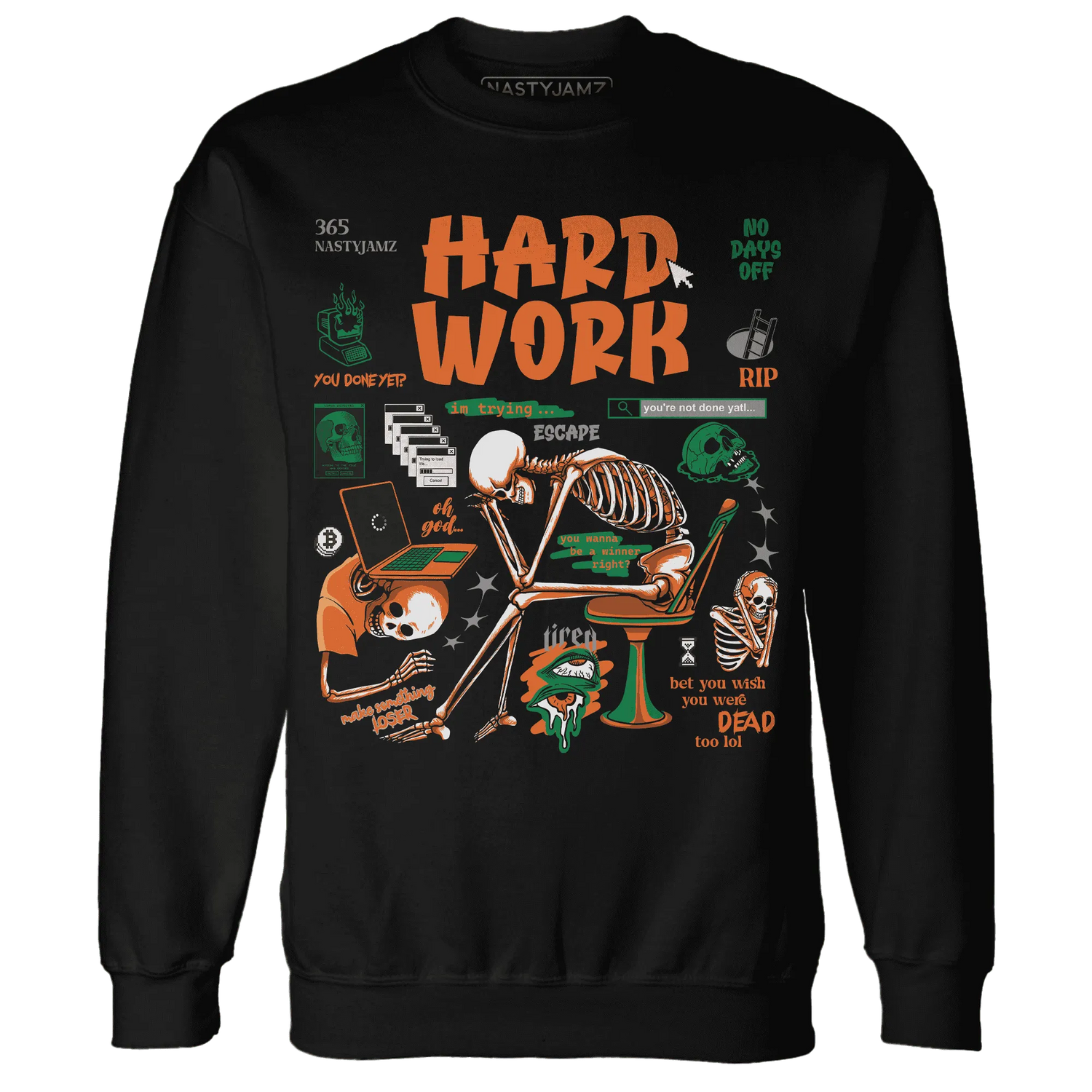 NastyJamz-MAM-Hurricanes-5s-Sweatshirt-Match-Hard-Work