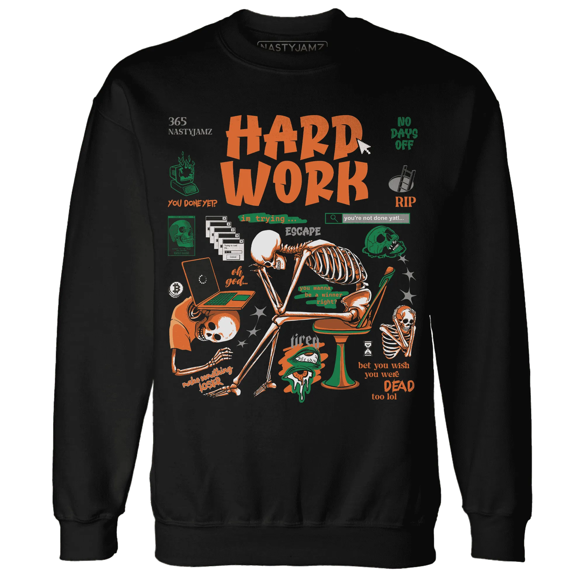 NastyJamz-MAM-Hurricanes-5s-Sweatshirt-Match-Hard-Work