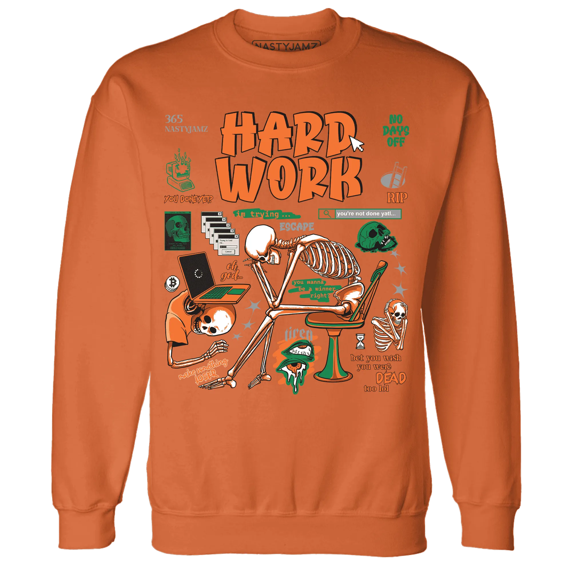 NastyJamz-MAM-Hurricanes-5s-Sweatshirt-Match-Hard-Work