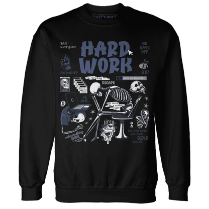 NastyJamz-White-Navy-6s-Sweatshirt-Match-Hard-Work