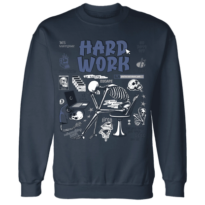 NastyJamz-White-Navy-6s-Sweatshirt-Match-Hard-Work
