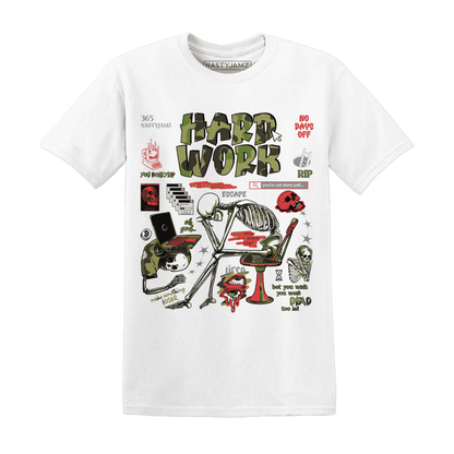 AM-90-Dark-Sage-Solar-Red-T-Shirt-Match-Hard-Work