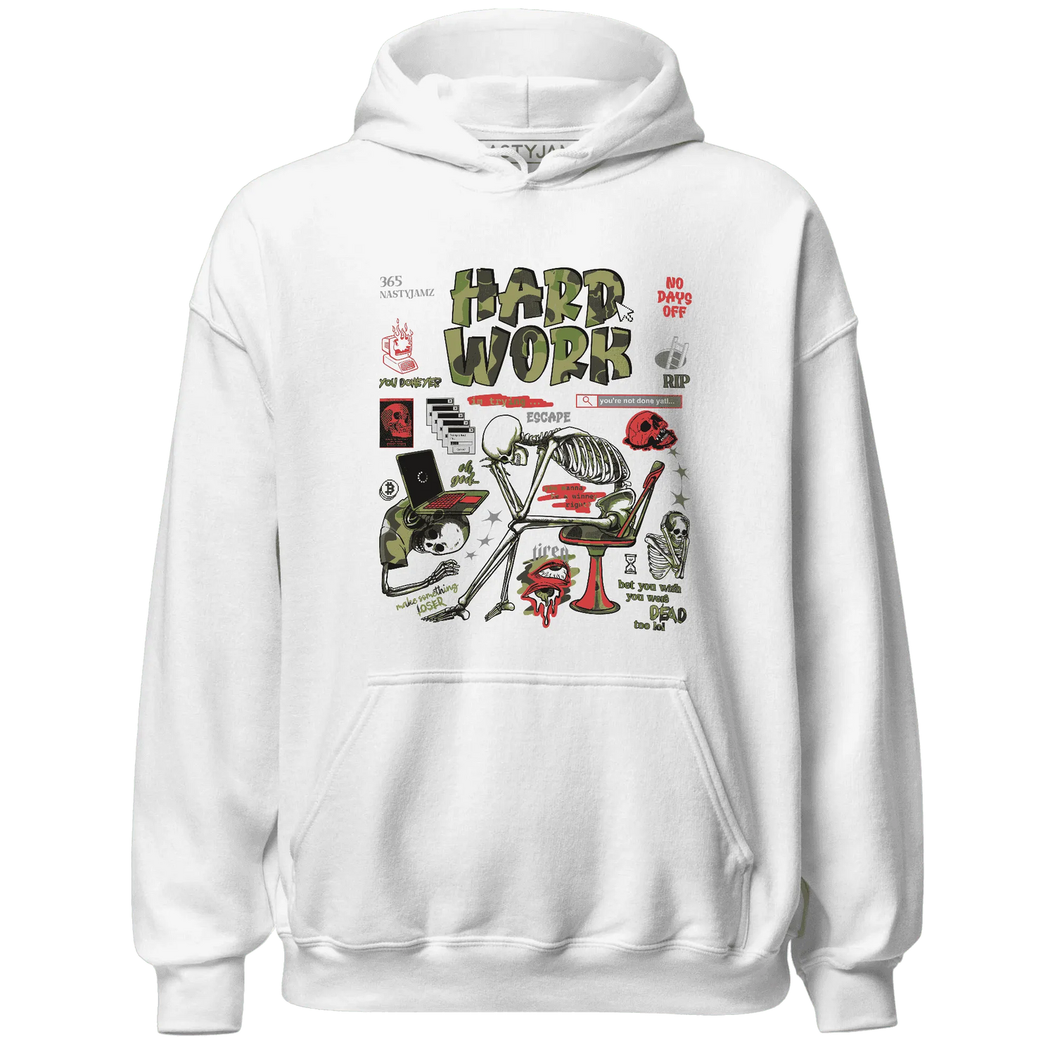 AM-90-Dark-Sage-Solar-Red-Hoodie-Match-Hard-Work