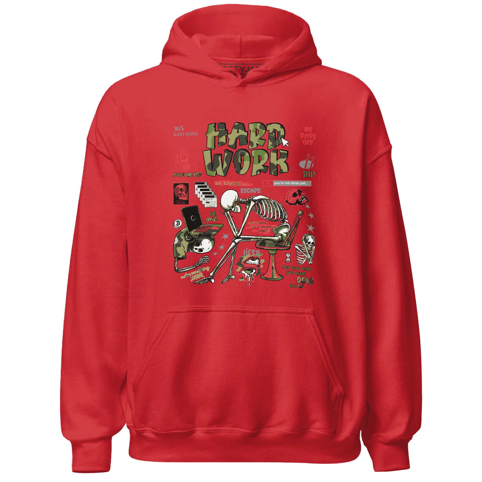 AM-90-Dark-Sage-Solar-Red-Hoodie-Match-Hard-Work
