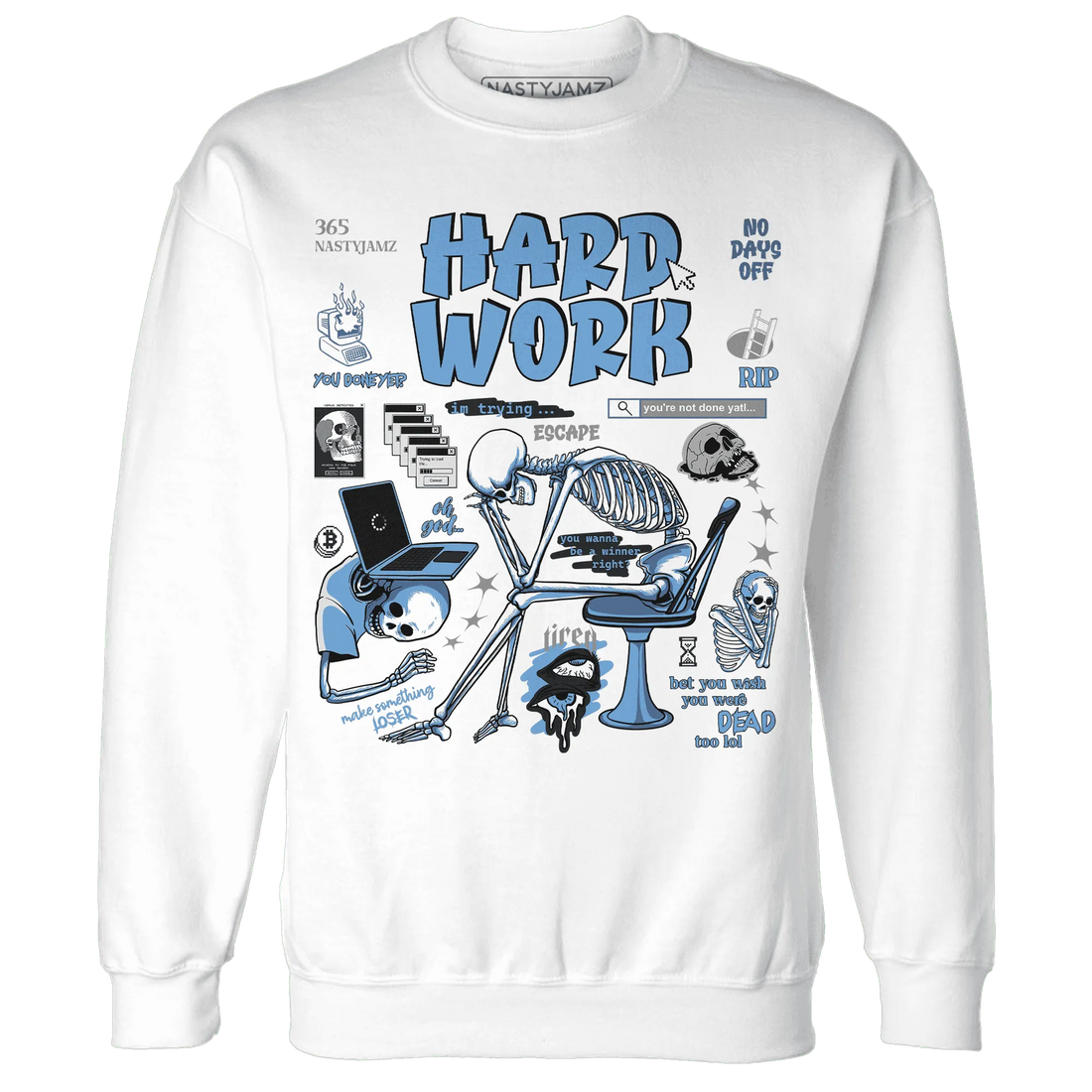 NastyJamz-AM-Plus-Black-Univercitii-Blue-Sweatshirt-Match-Hard-Work