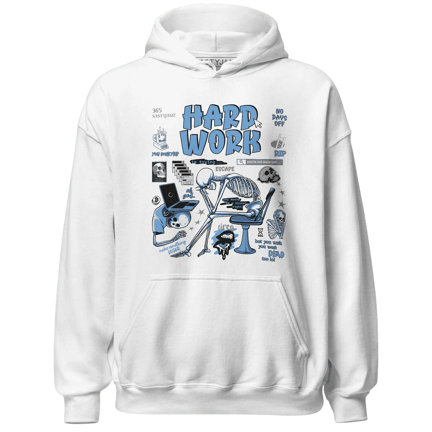 NastyJamz-AM-Plus-Black-Univercitii-Blue-Hoodie-Match-Hard-Work