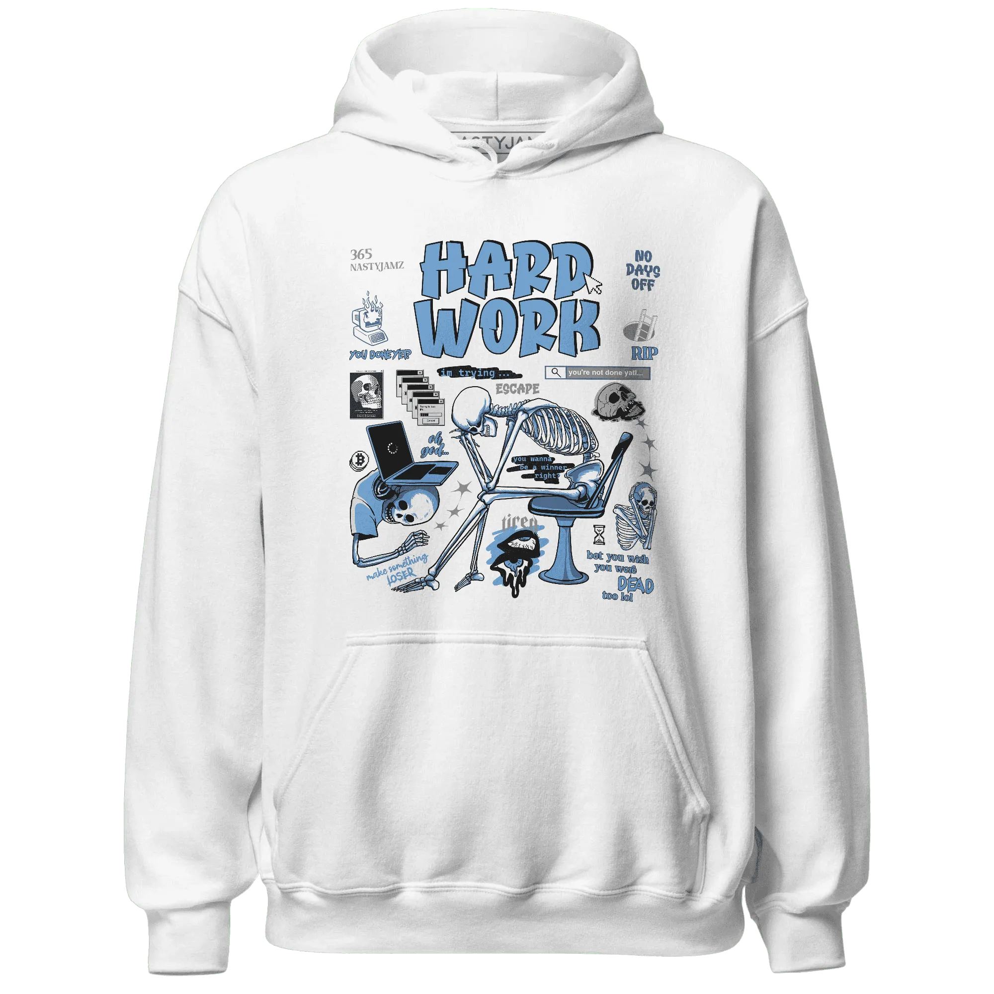 NastyJamz-AM-Plus-Black-Univercitii-Blue-Hoodie-Match-Hard-Work