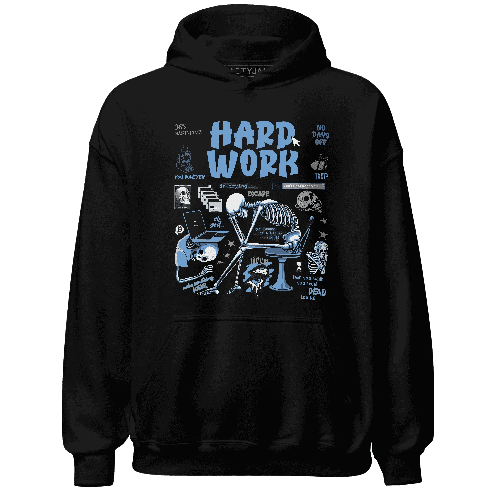 NastyJamz-AM-Plus-Black-Univercitii-Blue-Hoodie-Match-Hard-Work