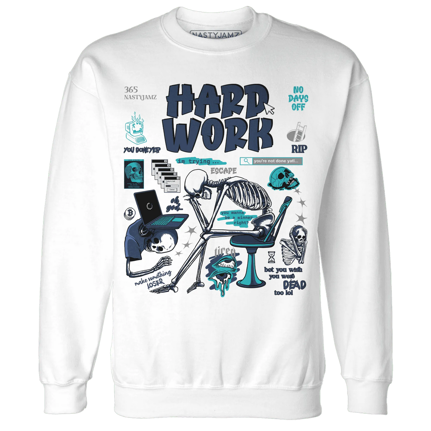 NastyJamz-AM-Plus-Drift-Midnight-Navy-Total-Orange-Dusty-Cactus-Sweatshirt-Match-Hard-Work