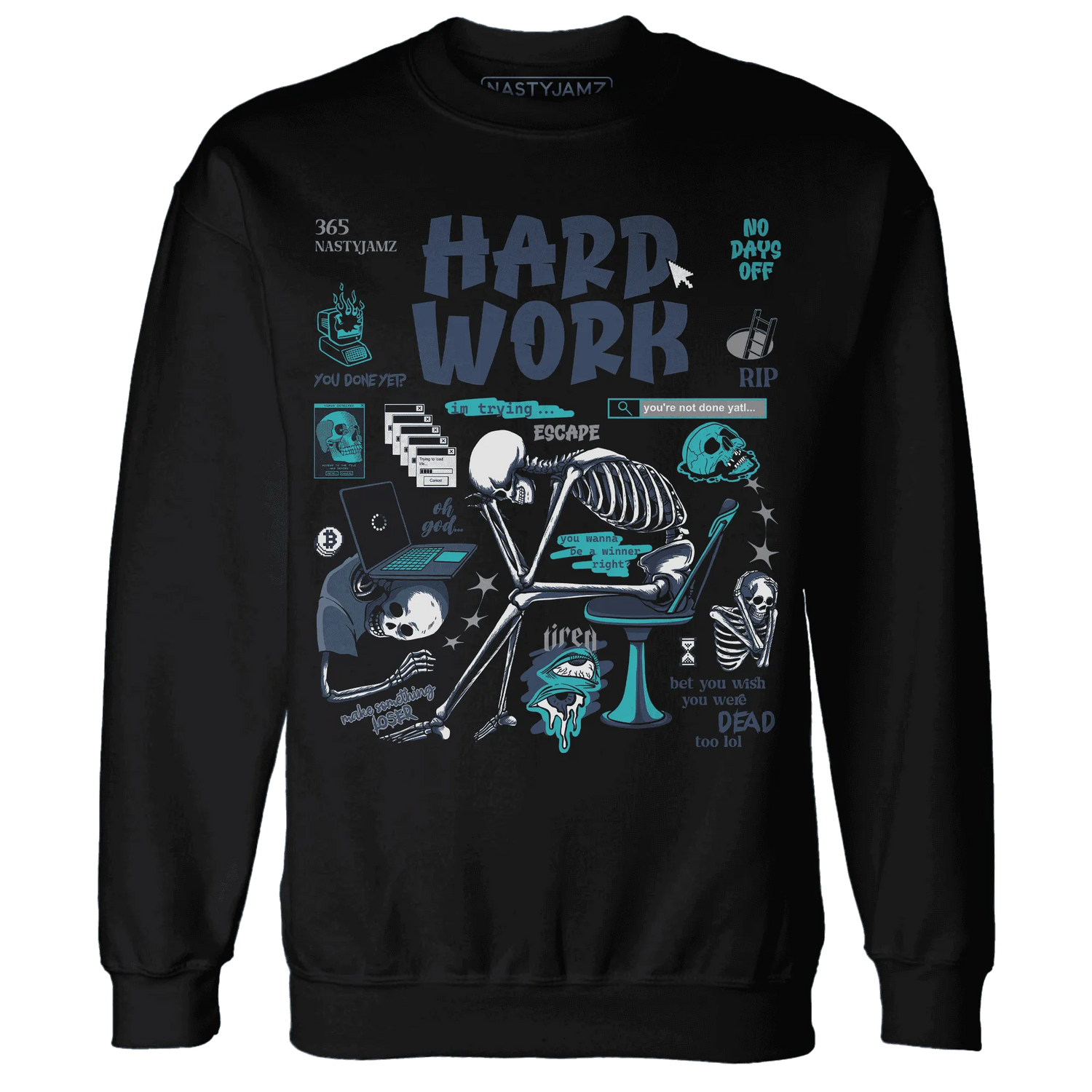 NastyJamz-AM-Plus-Drift-Midnight-Navy-Total-Orange-Dusty-Cactus-Sweatshirt-Match-Hard-Work