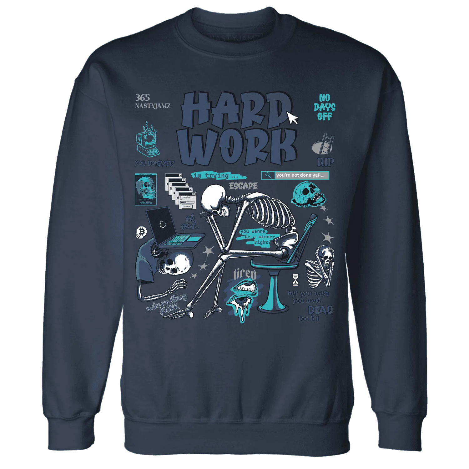 NastyJamz-AM-Plus-Drift-Midnight-Navy-Total-Orange-Dusty-Cactus-Sweatshirt-Match-Hard-Work