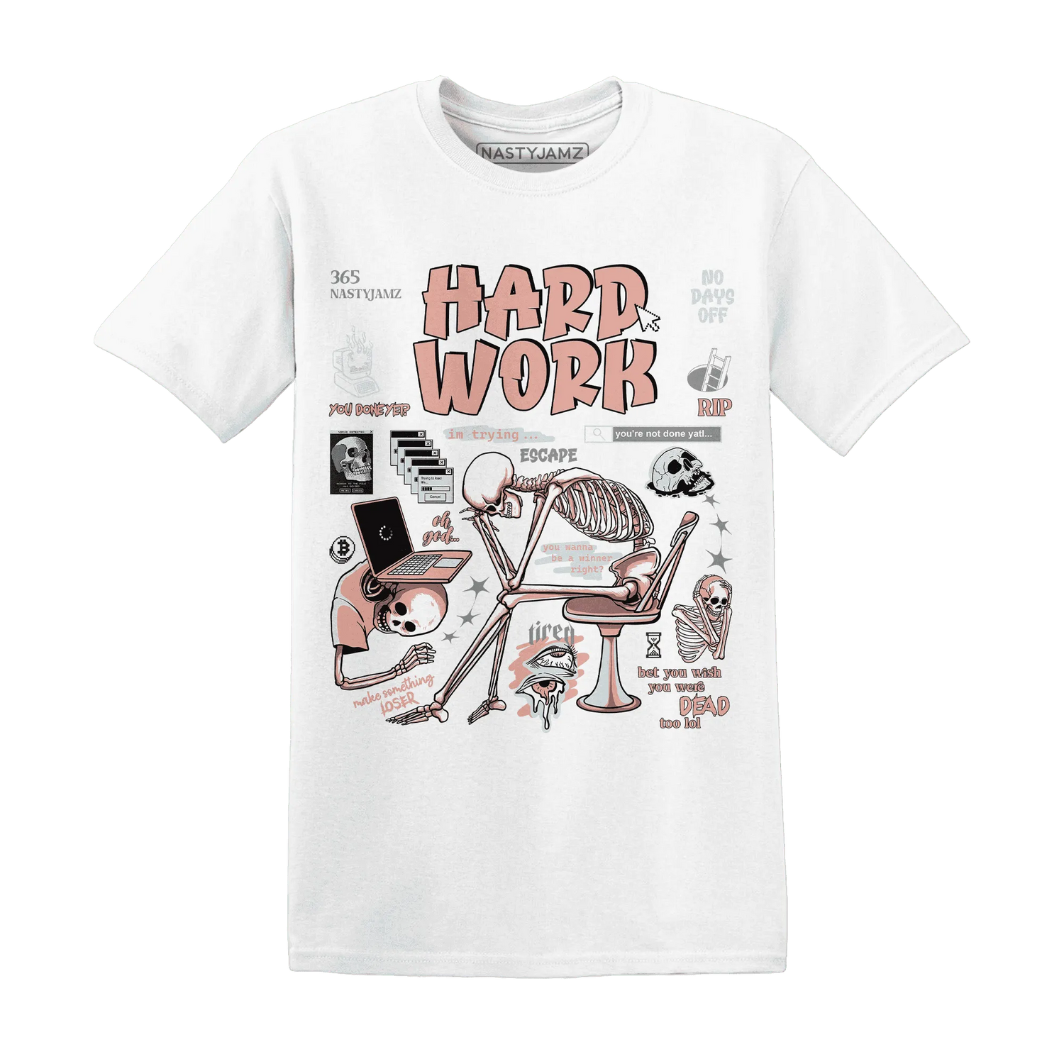 Dunk-Low-Glacier-Blue-Arctic-Orange-T-Shirt-Match-Hard-Work