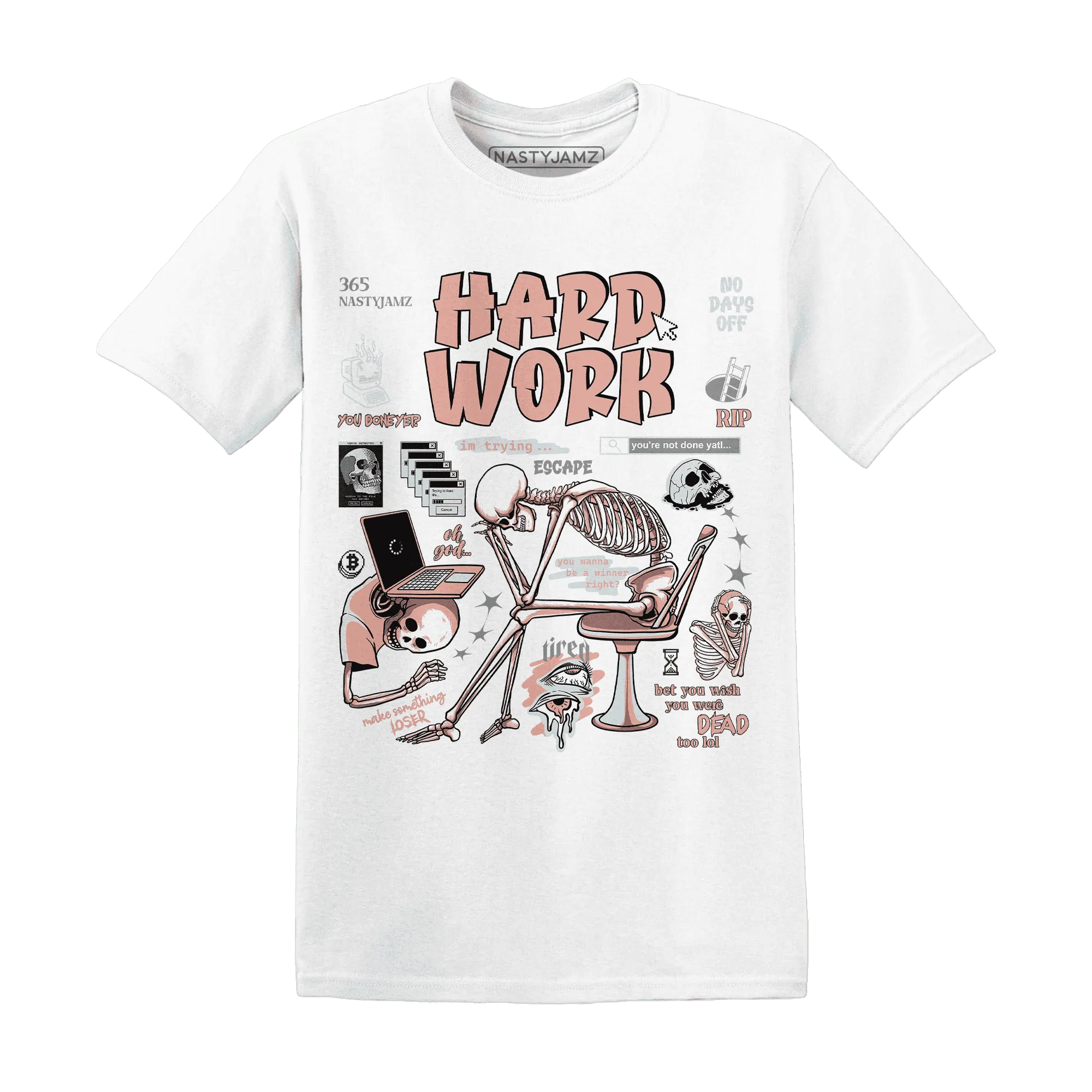 Dunk-Low-Glacier-Blue-Arctic-Orange-T-Shirt-Match-Hard-Work