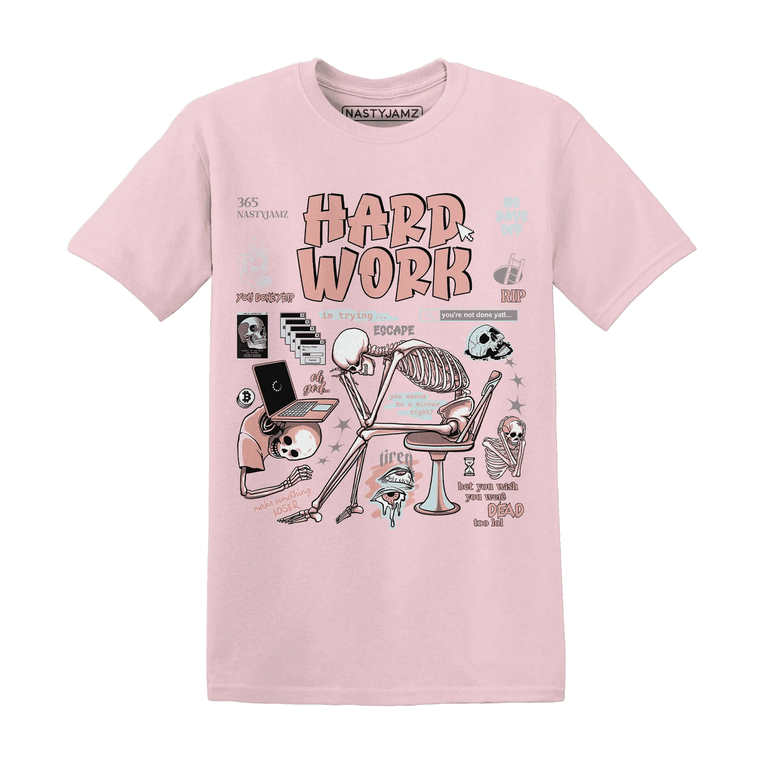 Dunk-Low-Glacier-Blue-Arctic-Orange-T-Shirt-Match-Hard-Work