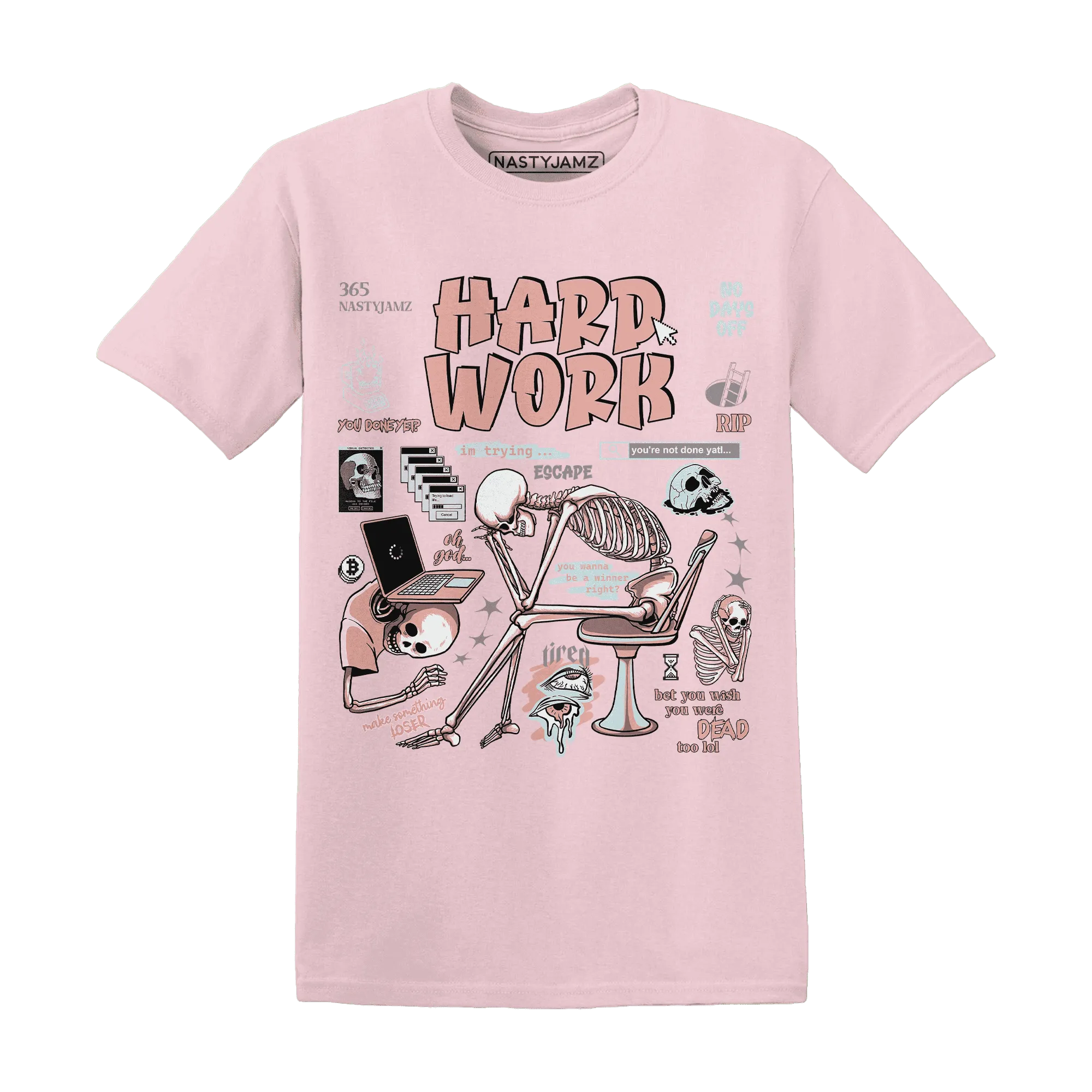 Dunk-Low-Glacier-Blue-Arctic-Orange-T-Shirt-Match-Hard-Work