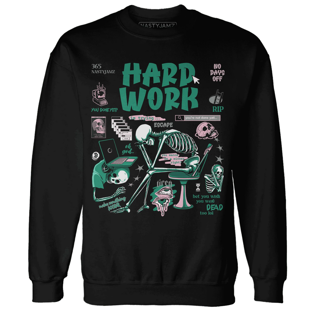Dunk-Pink-Malachite-Medium-Soft-Low-Sail-NastyJamz-Sweatshirt-Match-Hard-Work
