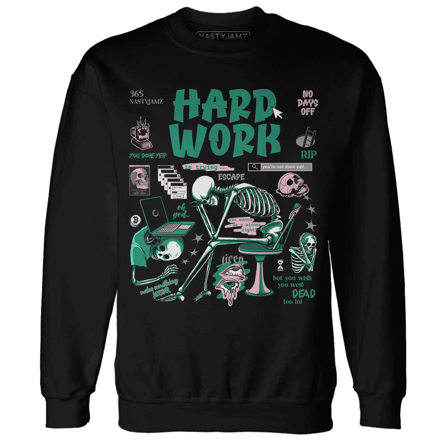 Dunk-Pink-Malachite-Medium-Soft-Low-Sail-NastyJamz-Sweatshirt-Match-Hard-Work