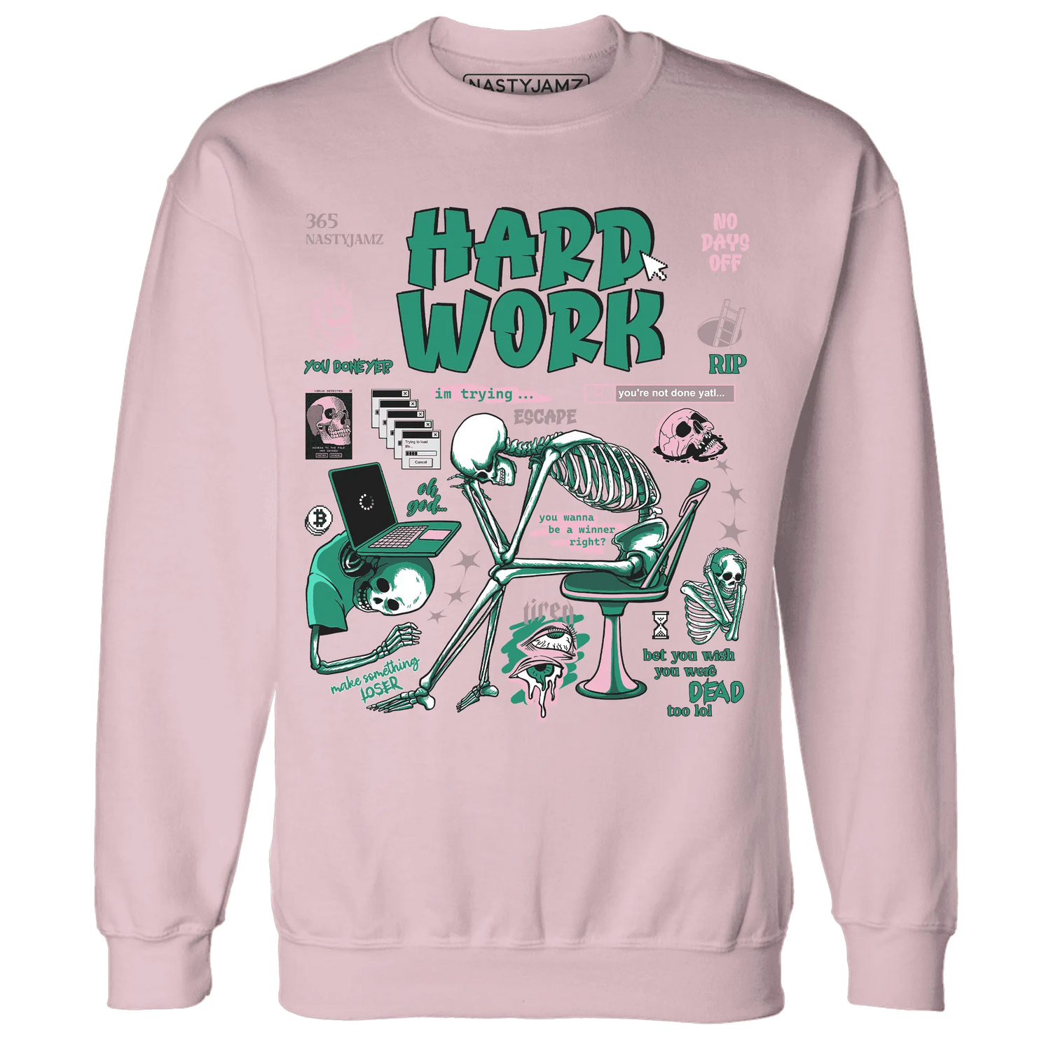 Dunk-Pink-Malachite-Medium-Soft-Low-Sail-NastyJamz-Sweatshirt-Match-Hard-Work