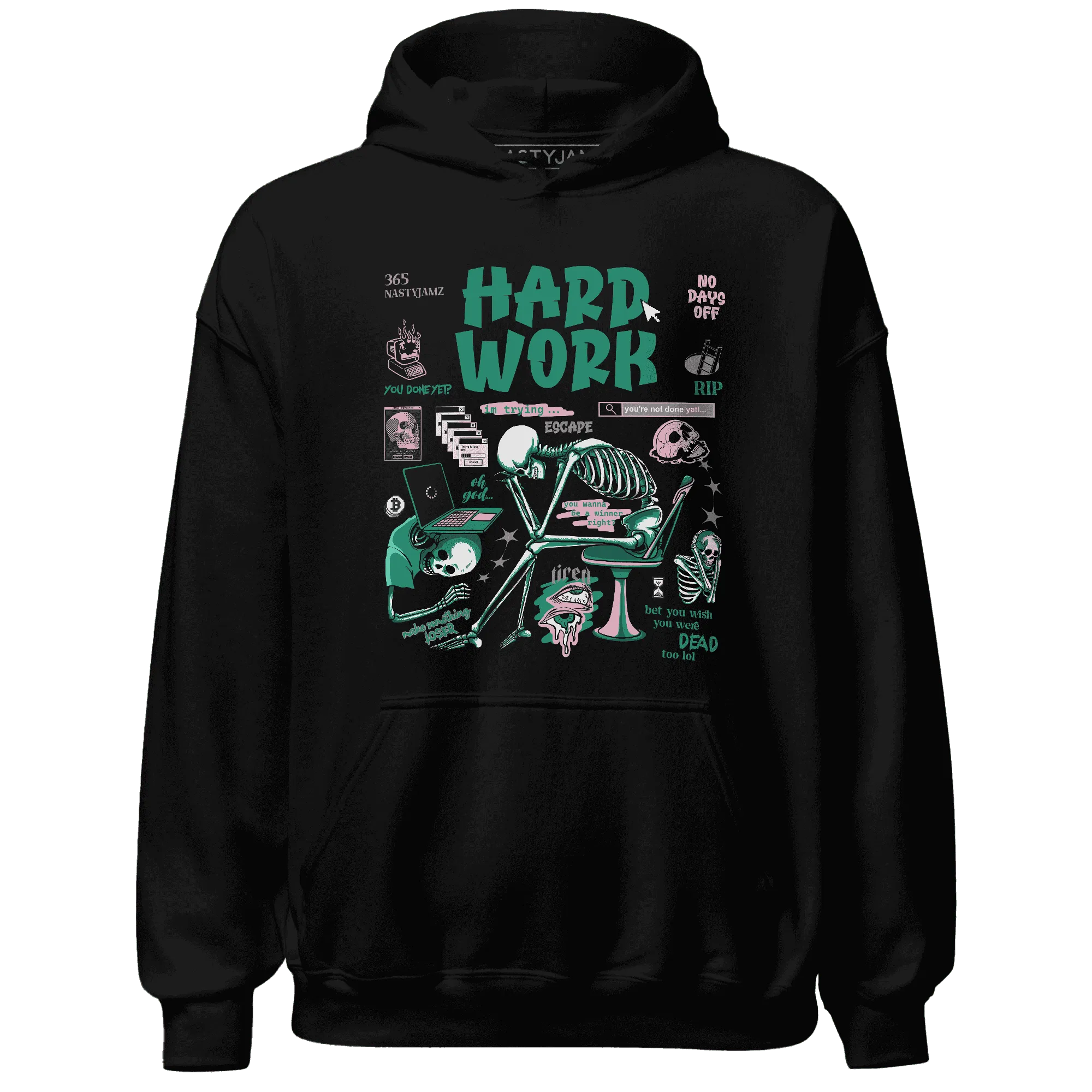 NastyJamz-Dunk-Pink-Malachite-Medium-Soft-Low-Sail-Hoodie-Match-Hard-Work