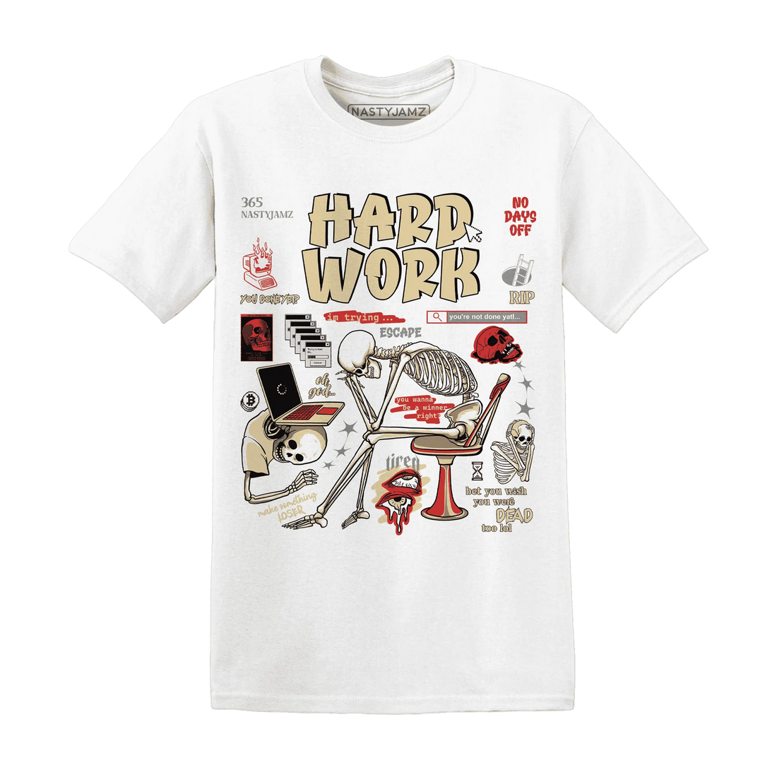 Dunk-Strawberry-Waffle-T-Shirt-Match-Hard-Work