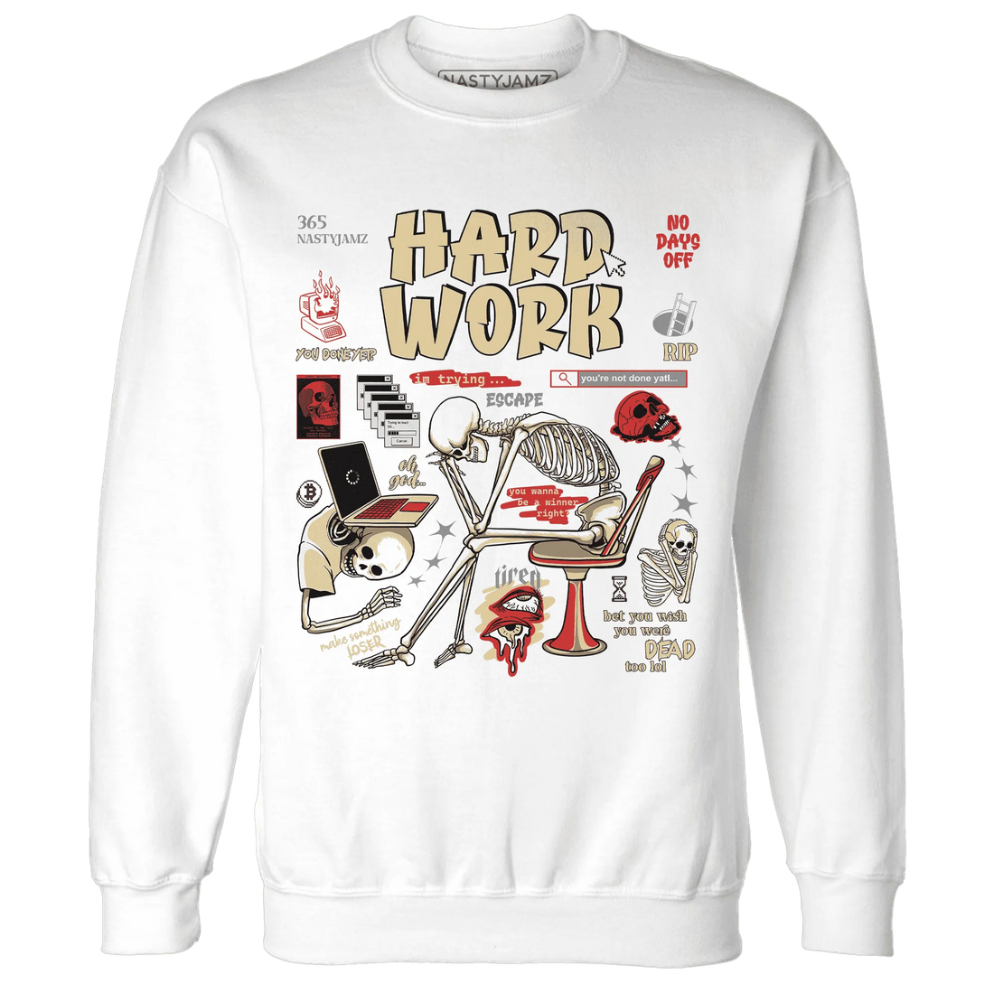 Dunk-Strawberry-Waffle-Sweatshirt-Match-Hard-Work