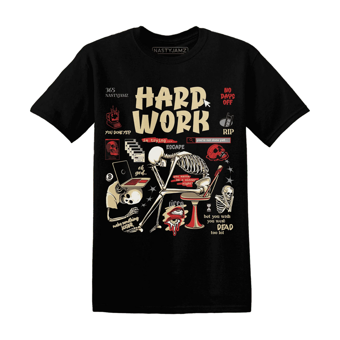 Dunk-Strawberry-Waffle-T-Shirt-Match-Hard-Work