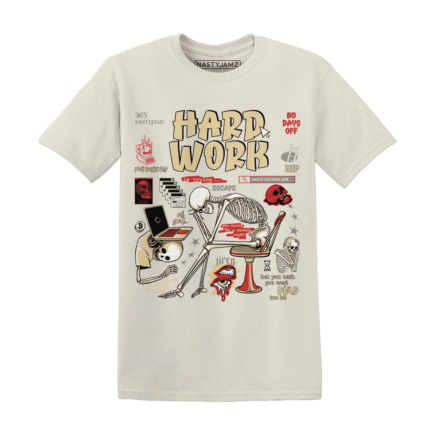 Dunk-Strawberry-Waffle-T-Shirt-Match-Hard-Work