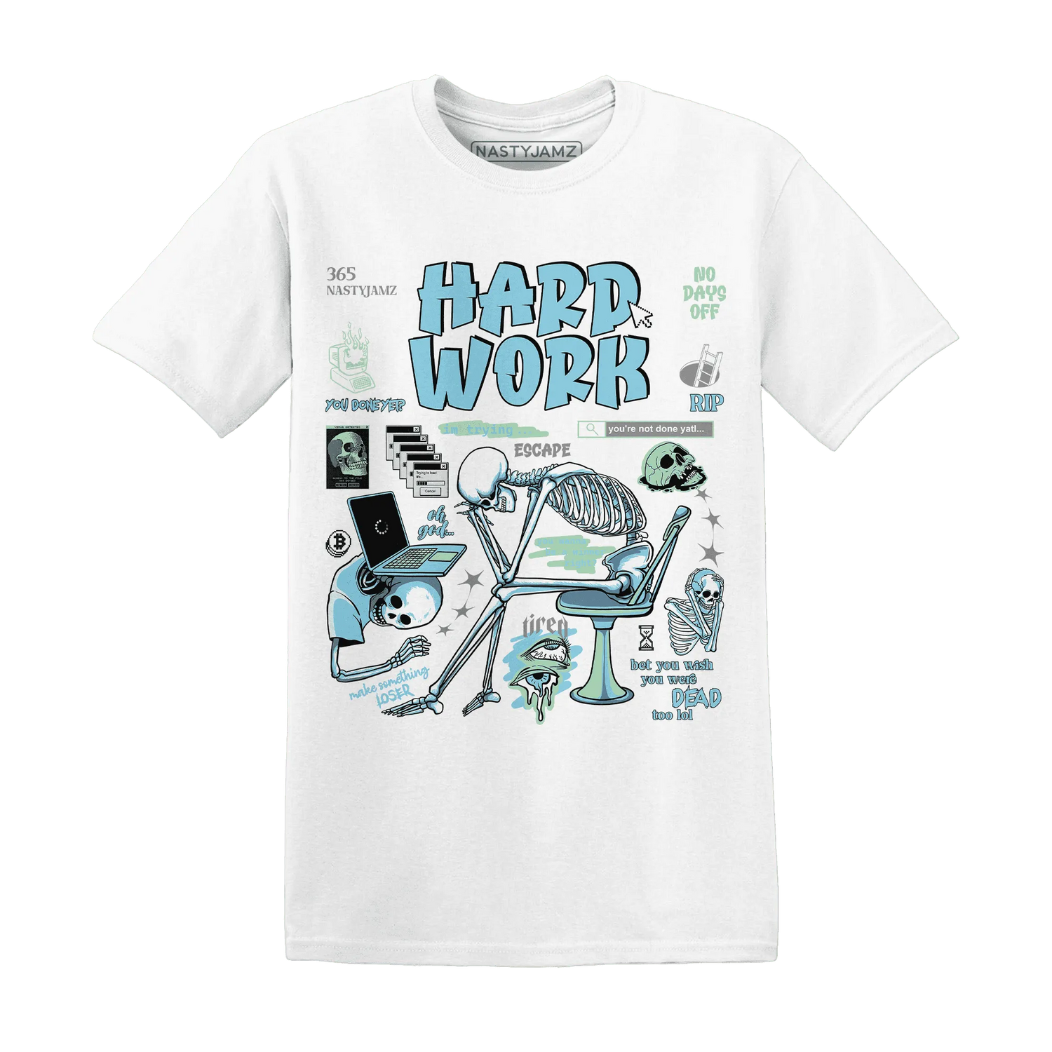 Dunk-Verdy-Visty-Blue-Gaze-Light-Arctic-T-Shirt-Match-Hard-Work