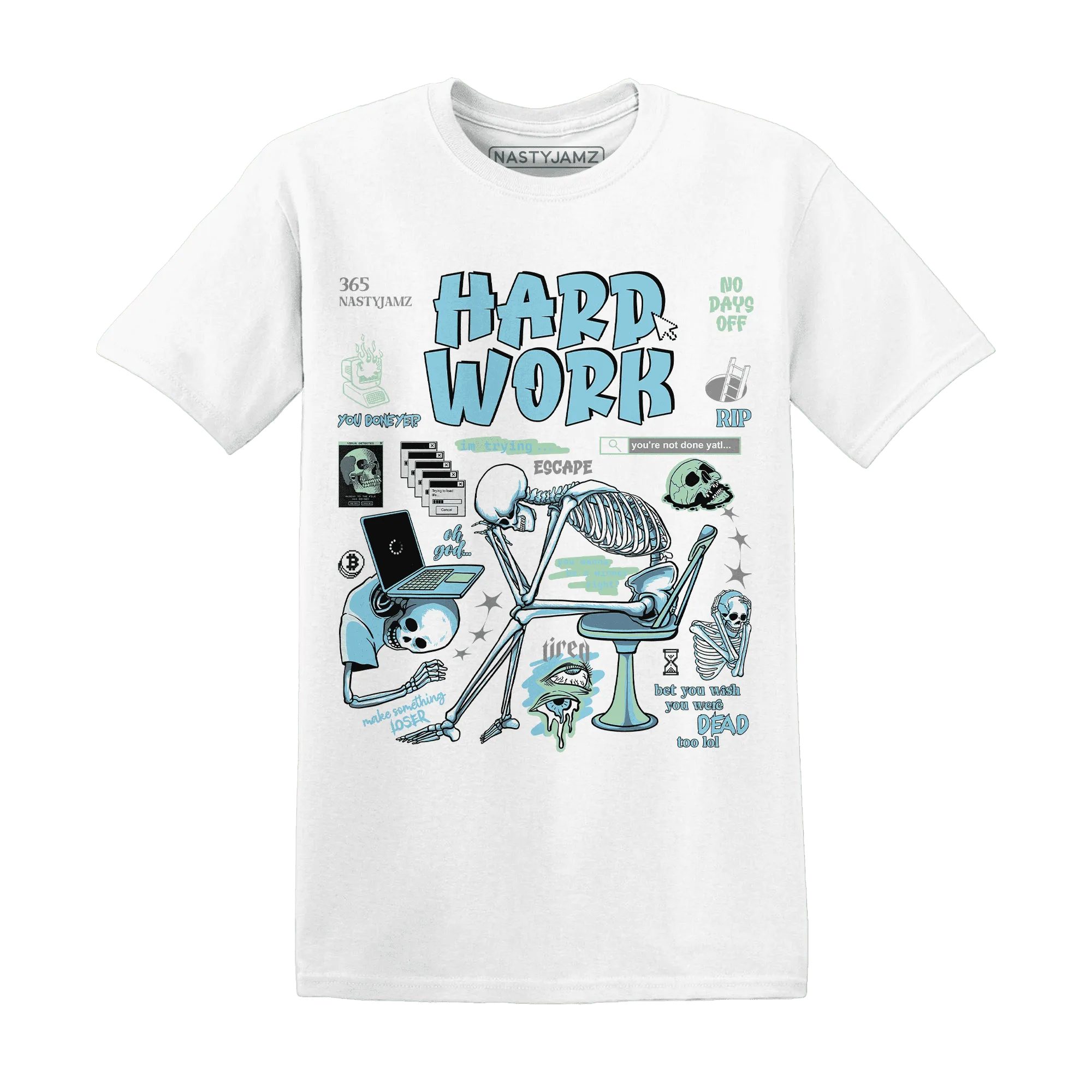 Dunk-Verdy-Visty-Blue-Gaze-Light-Arctic-T-Shirt-Match-Hard-Work