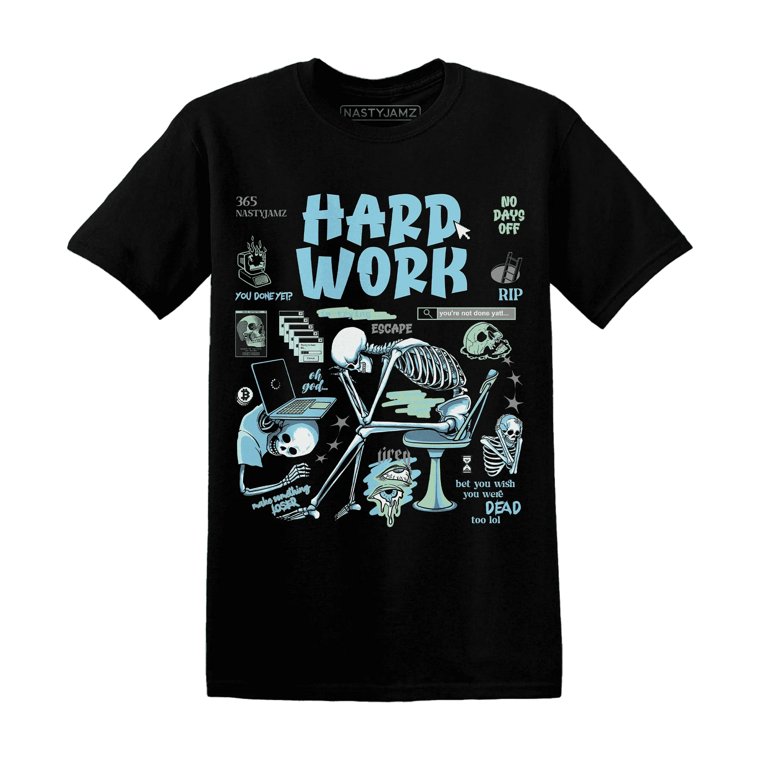 Dunk-Verdy-Visty-Blue-Gaze-Light-Arctic-T-Shirt-Match-Hard-Work