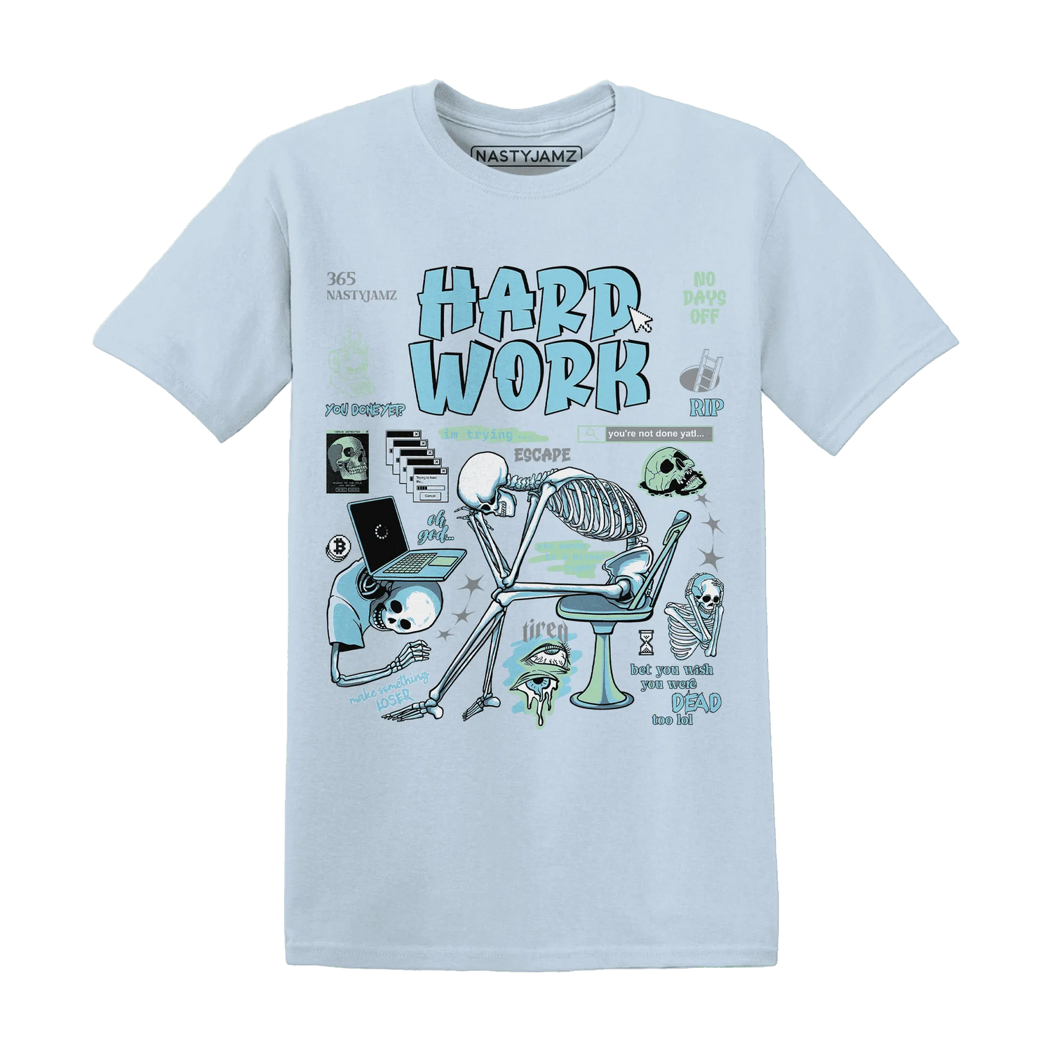 Dunk-Verdy-Visty-Blue-Gaze-Light-Arctic-T-Shirt-Match-Hard-Work