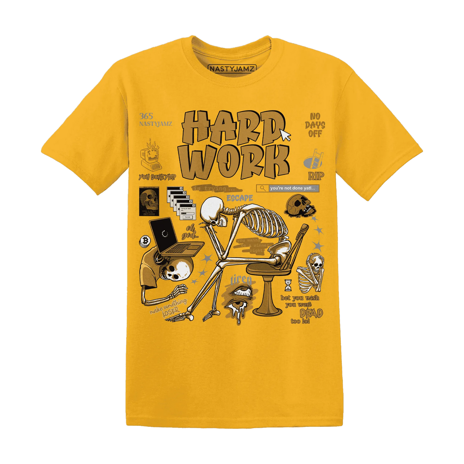 NastyJamz-Wheat-13s-T-Shirt-Match-Hard-Work