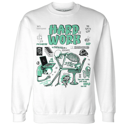 NastyJamz-Green-Glow-3s-Sweatshirt-Match-Hard-Work