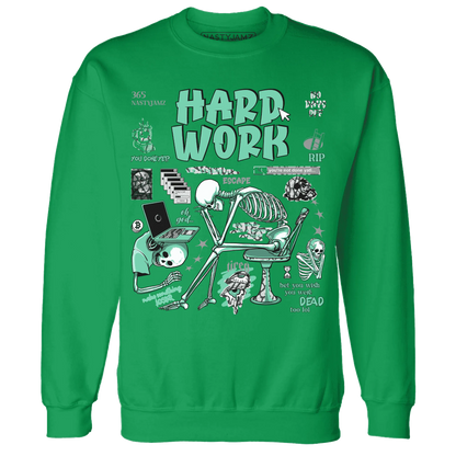 NastyJamz-Green-Glow-3s-Sweatshirt-Match-Hard-Work
