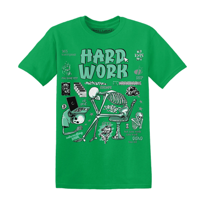 NastyJamz-Green-Glow-3s-T-Shirt-Match-Hard-Work