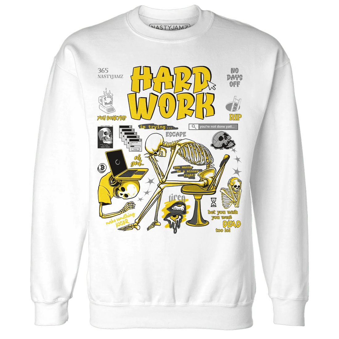 NastyJamz-Thunder-4s-Sweatshirt-Match-Hard-Work