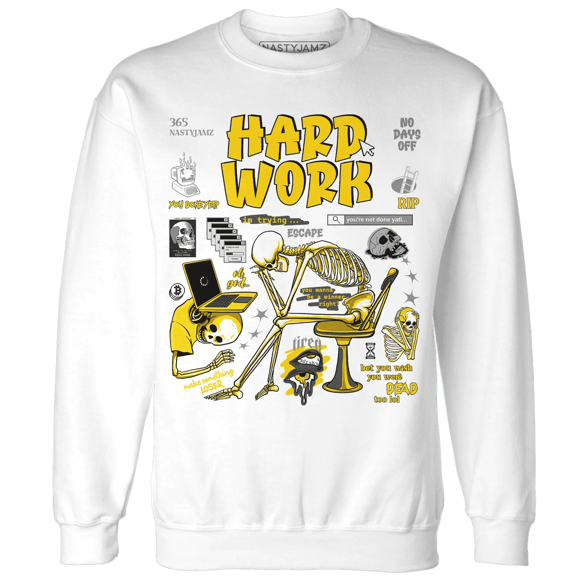 NastyJamz-Thunder-4s-Sweatshirt-Match-Hard-Work