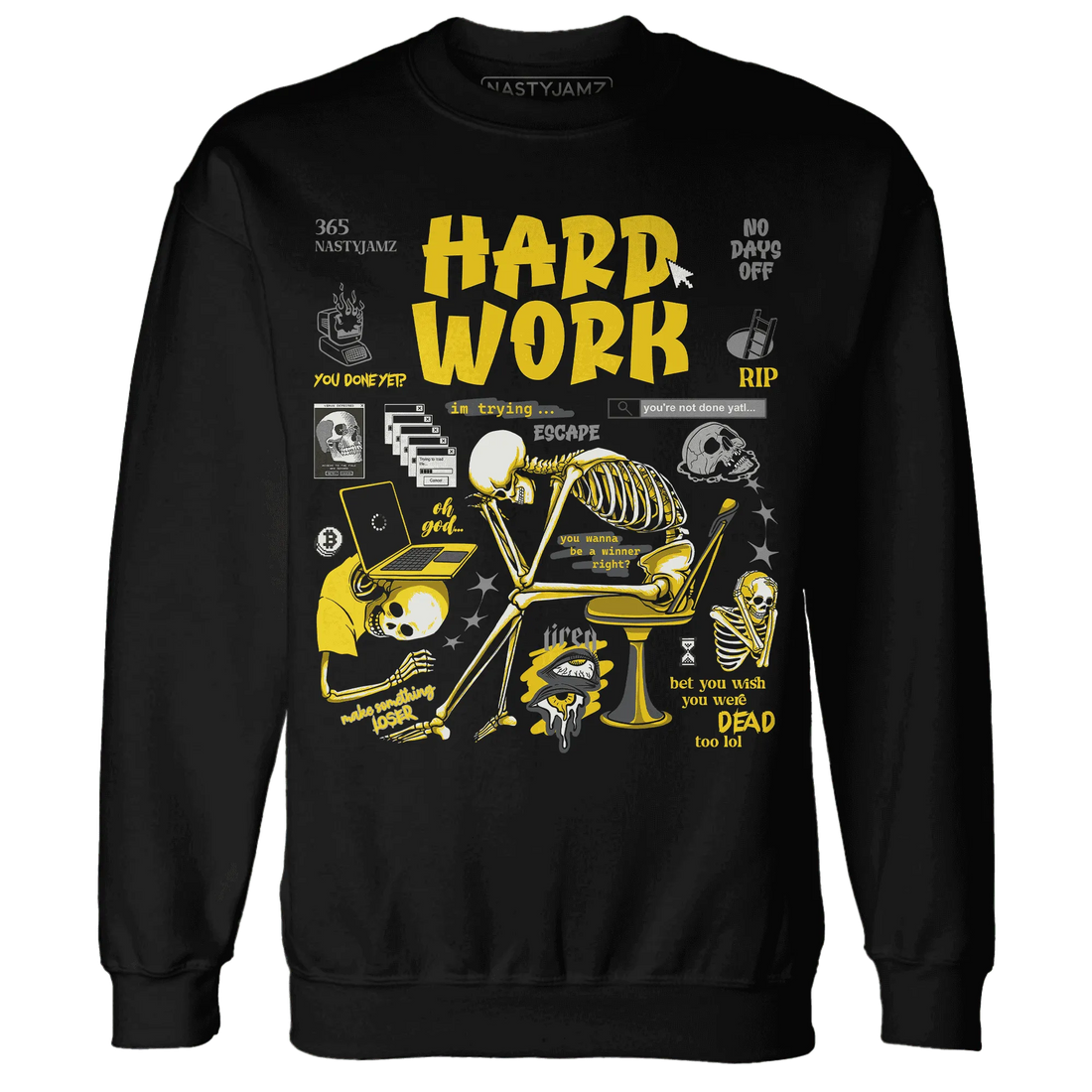 NastyJamz-Thunder-4s-Sweatshirt-Match-Hard-Work