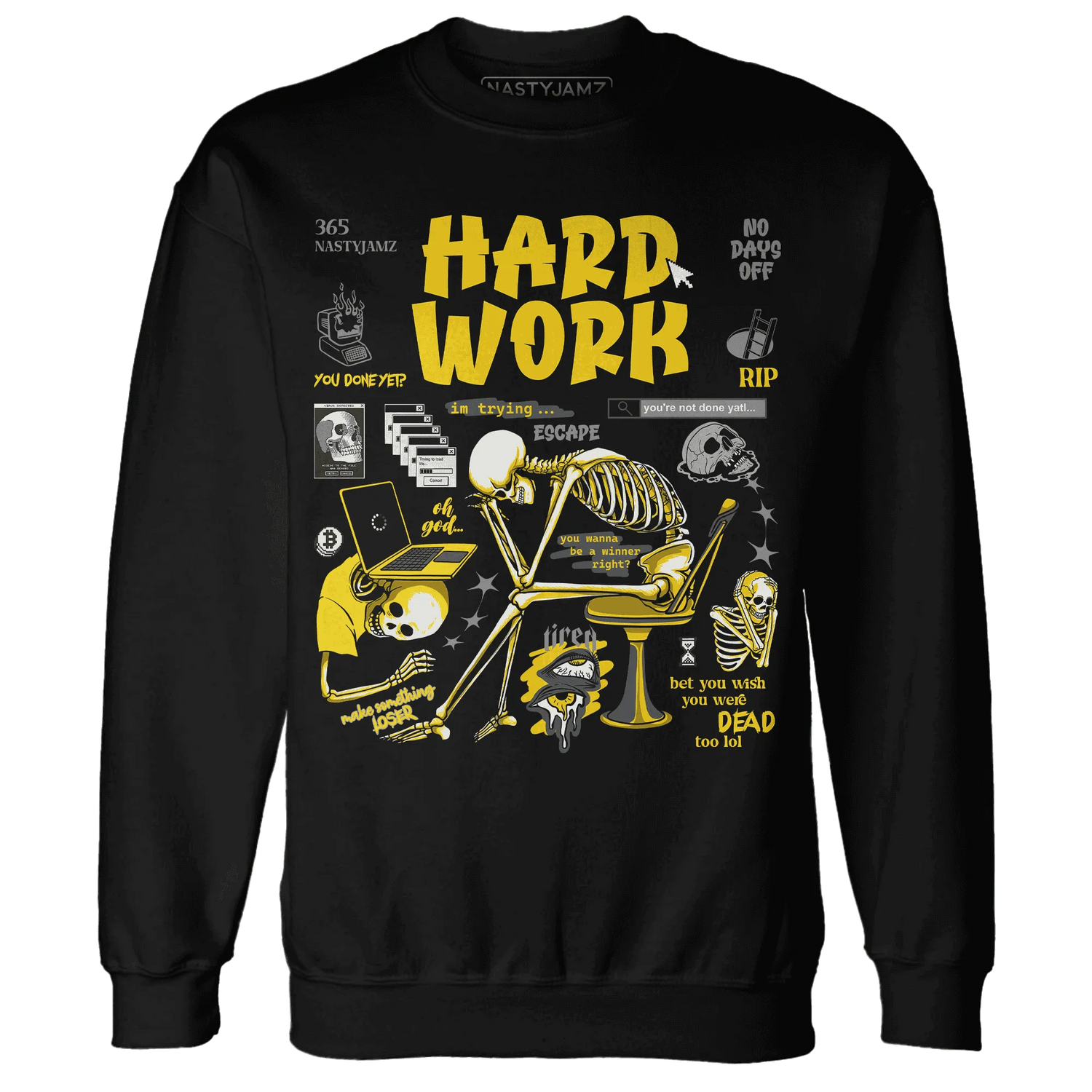 NastyJamz-Thunder-4s-Sweatshirt-Match-Hard-Work